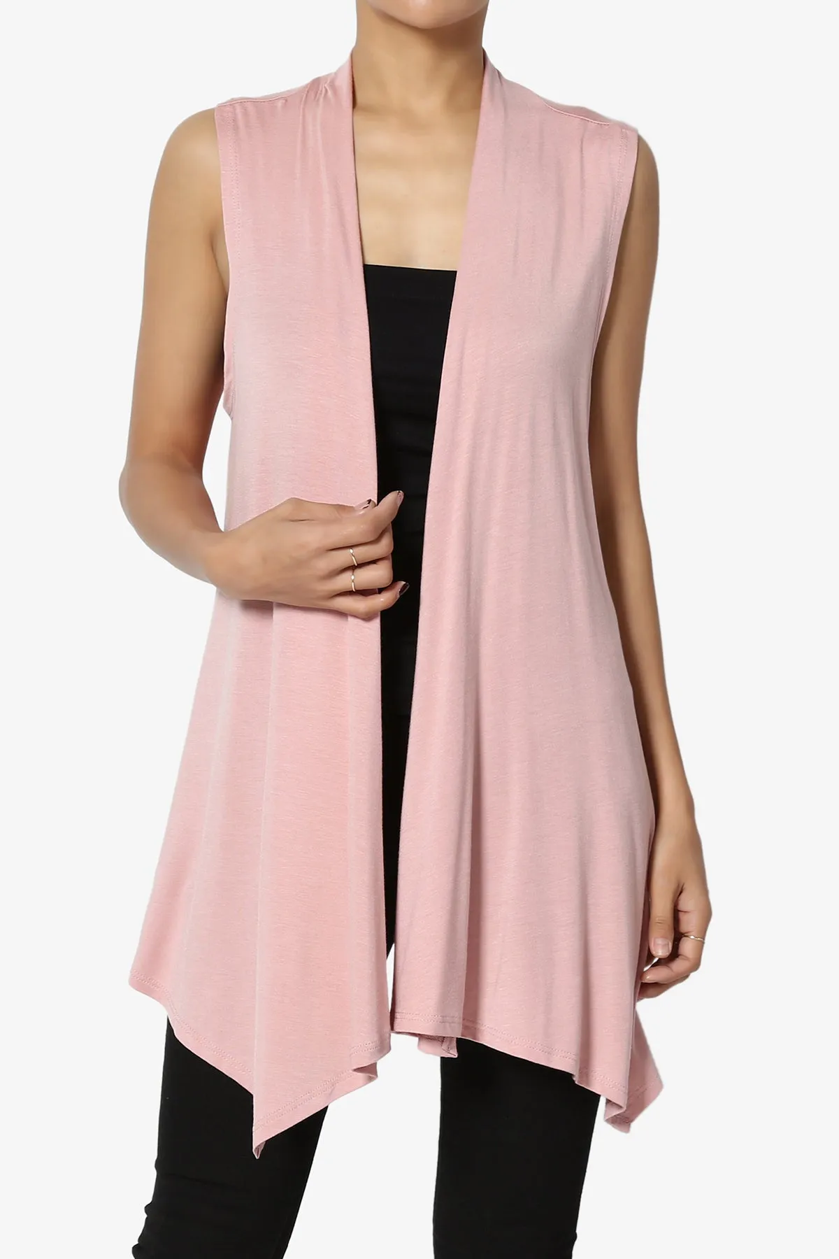 Danna Draped Jersey Vest