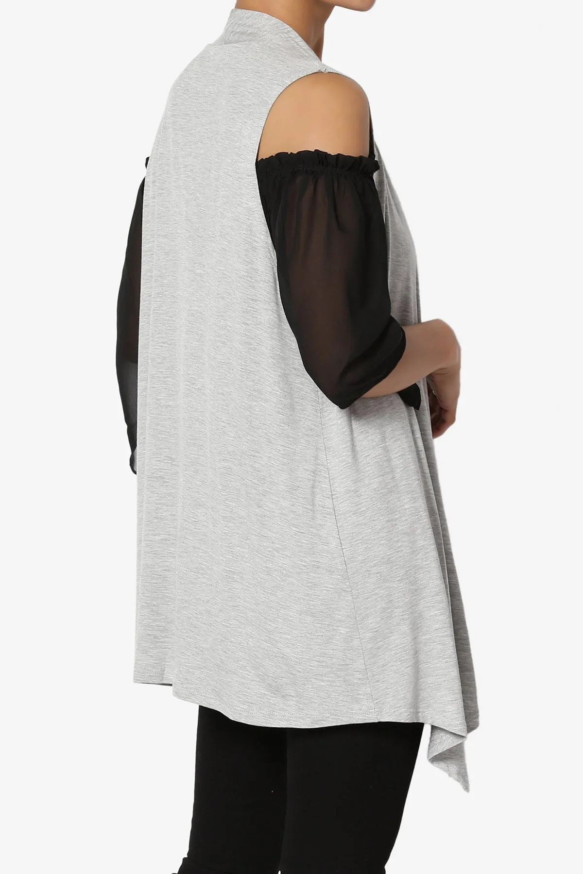Danna Draped Jersey Vest