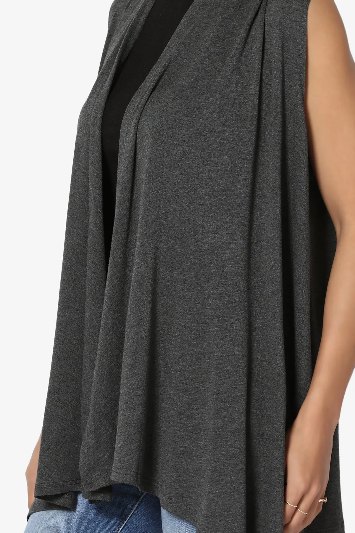 Danna Draped Jersey Vest