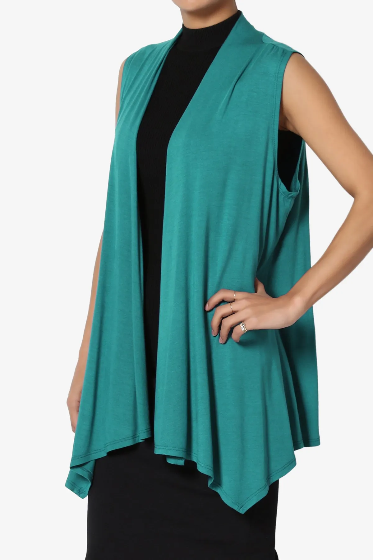 Danna Draped Jersey Vest
