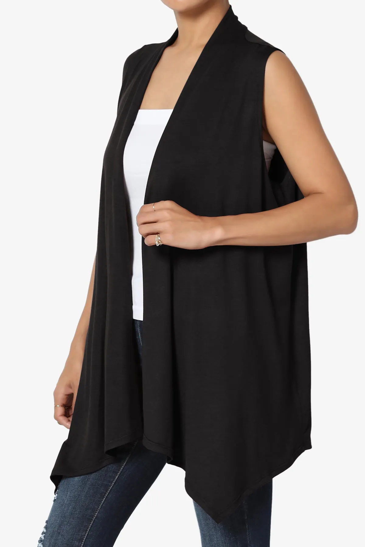 Danna Draped Jersey Vest