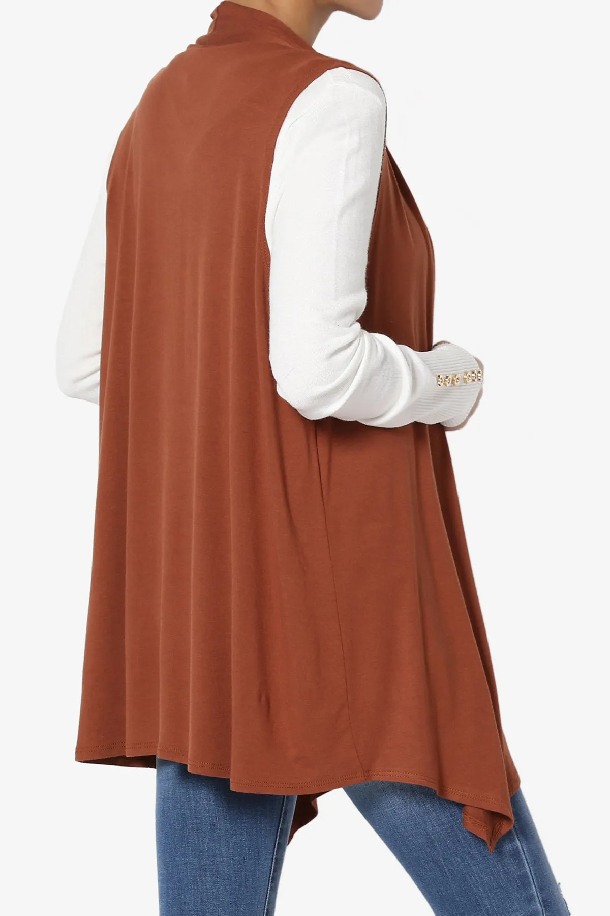 Danna Draped Jersey Vest