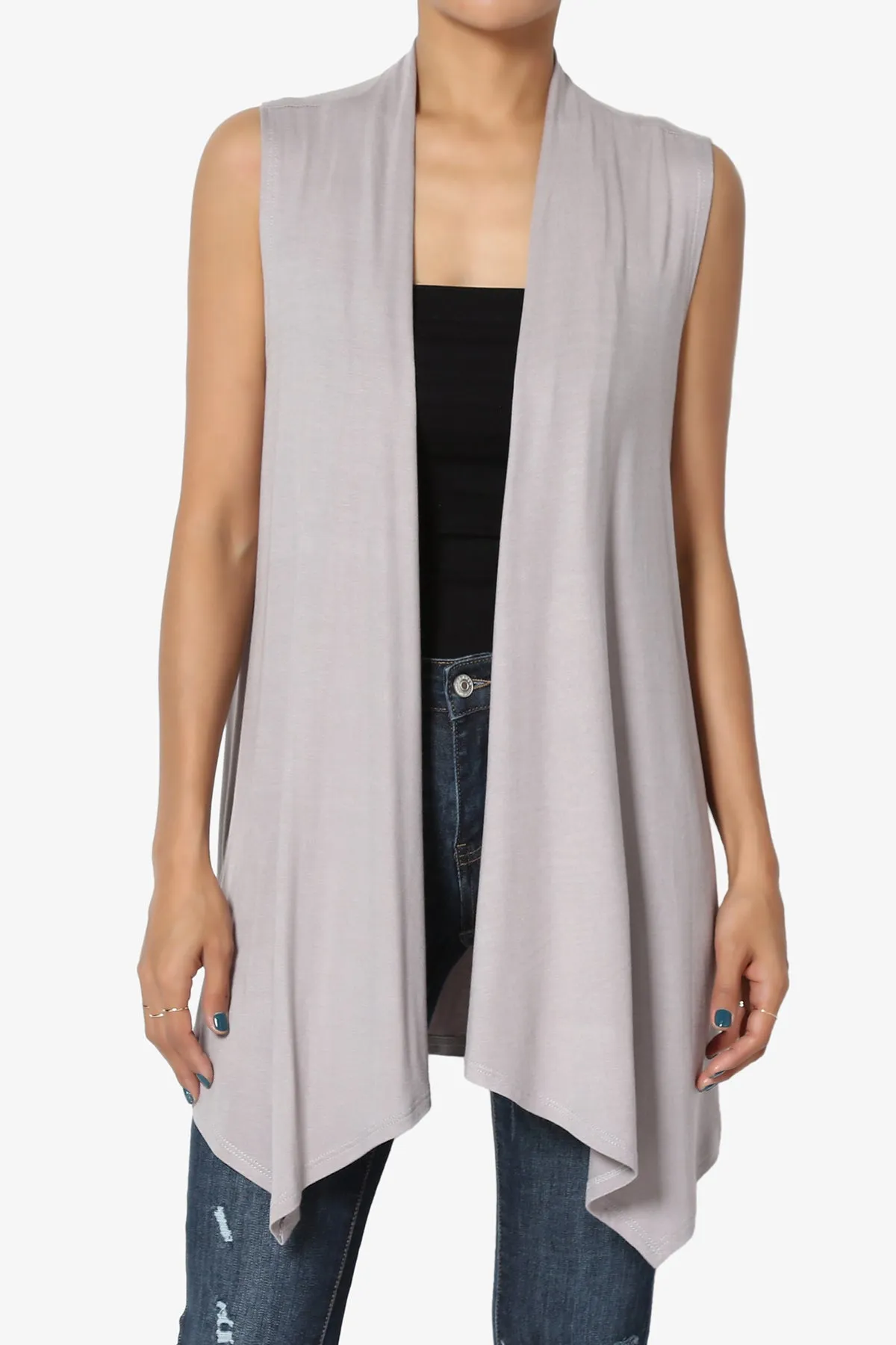Danna Draped Jersey Vest