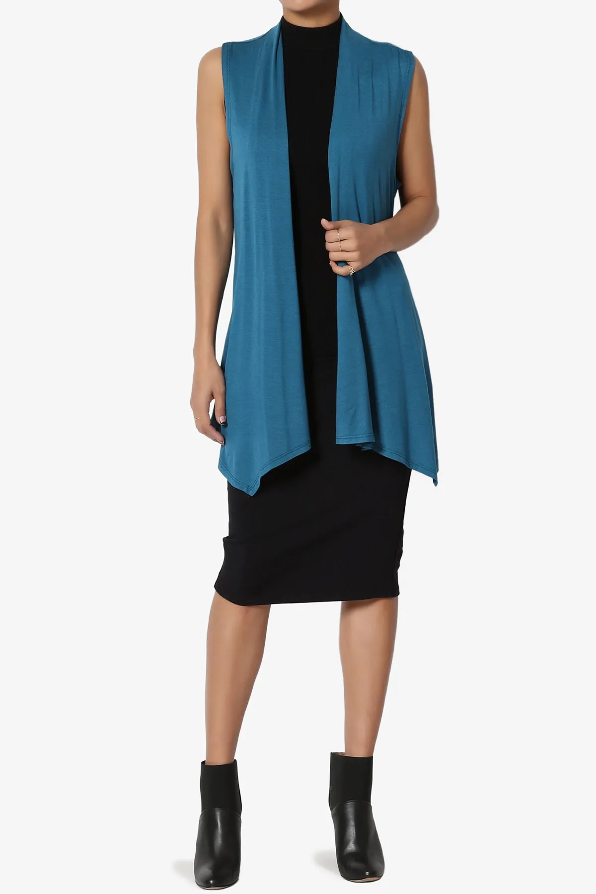 Danna Draped Jersey Vest