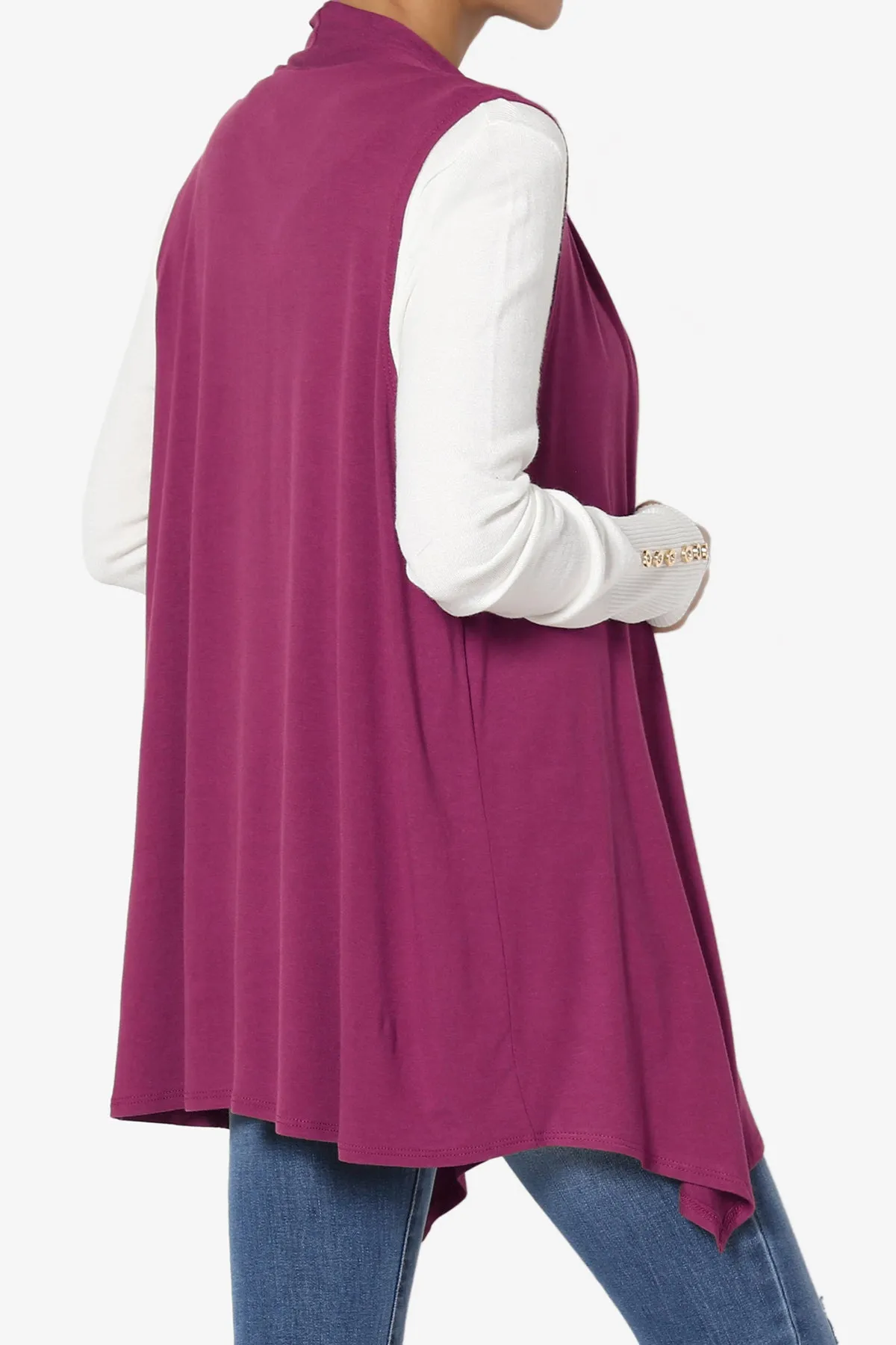 Danna Draped Jersey Vest
