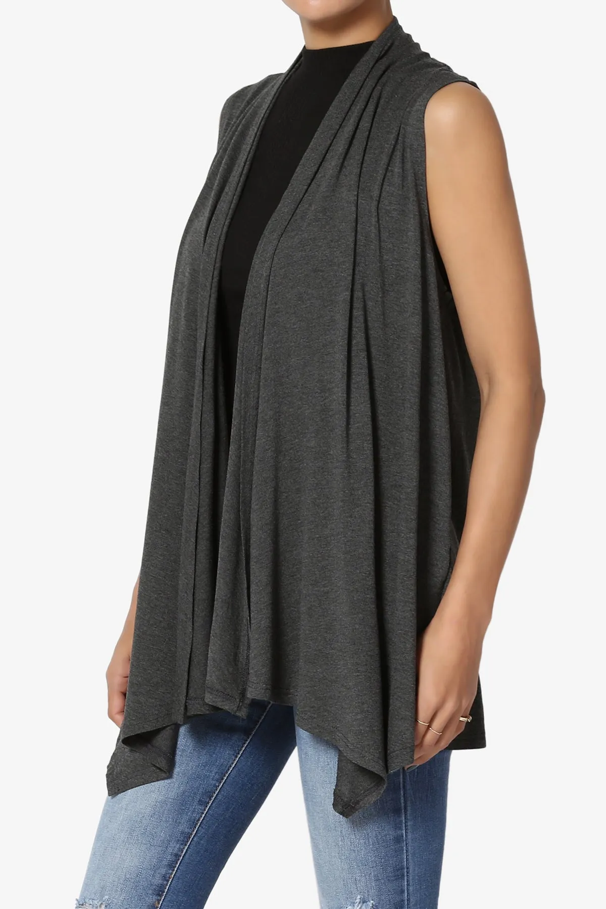 Danna Draped Jersey Vest