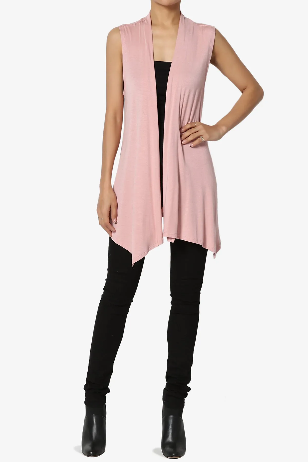 Danna Draped Jersey Vest