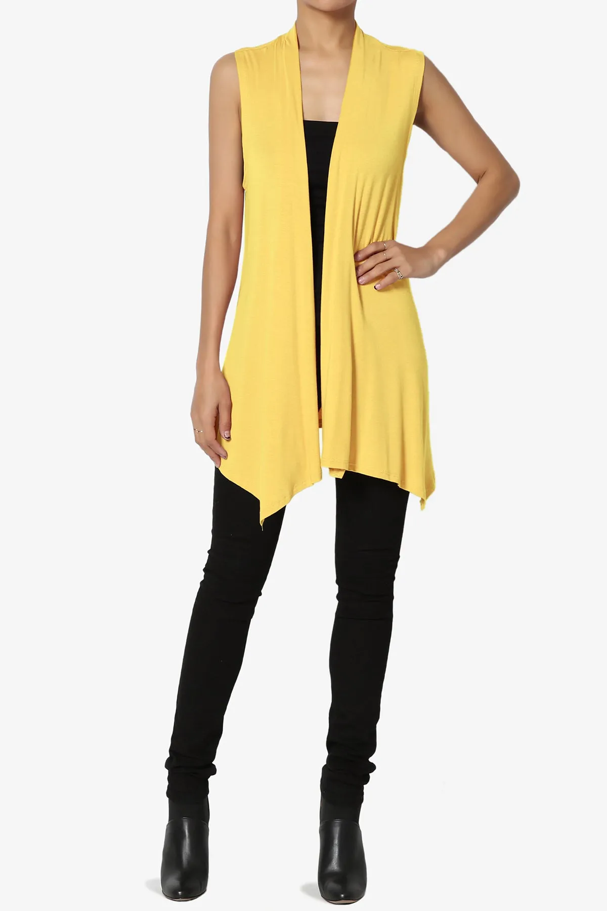 Danna Draped Jersey Vest