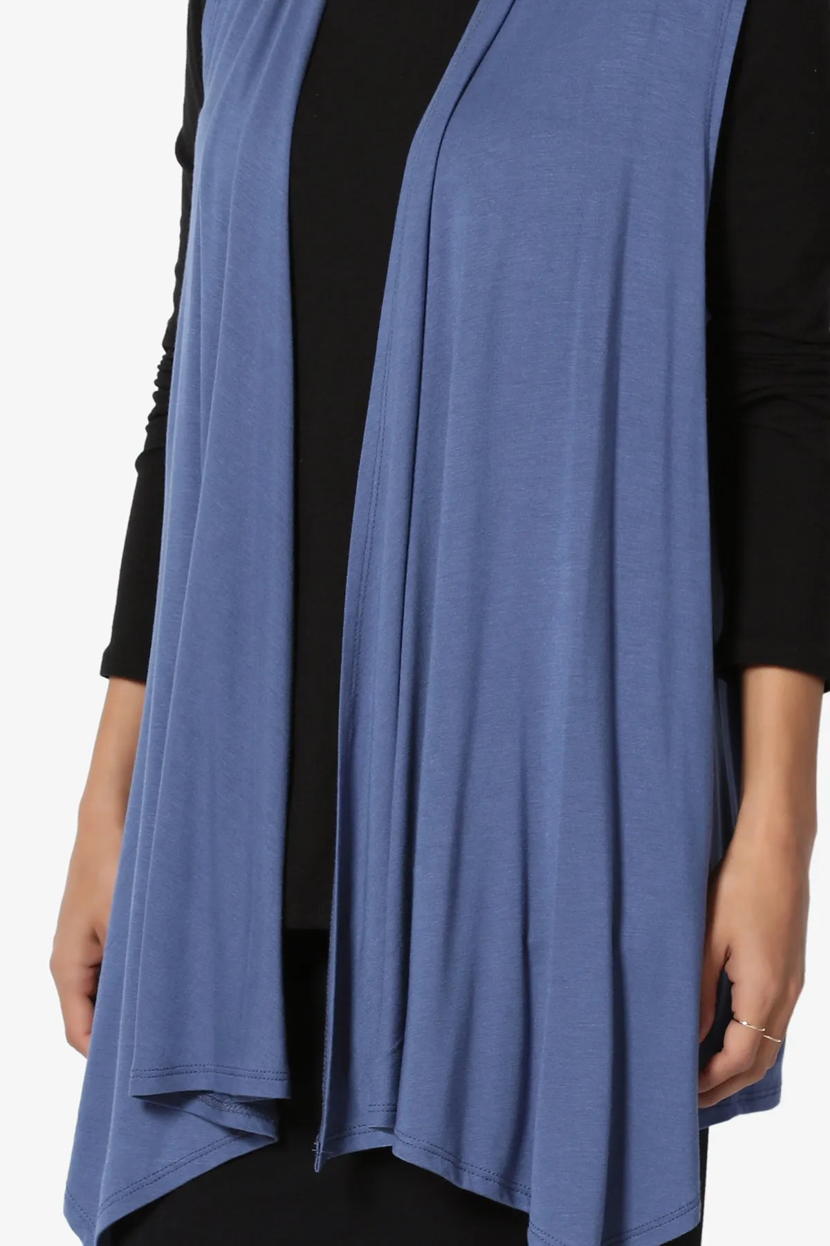 Danna Draped Jersey Vest