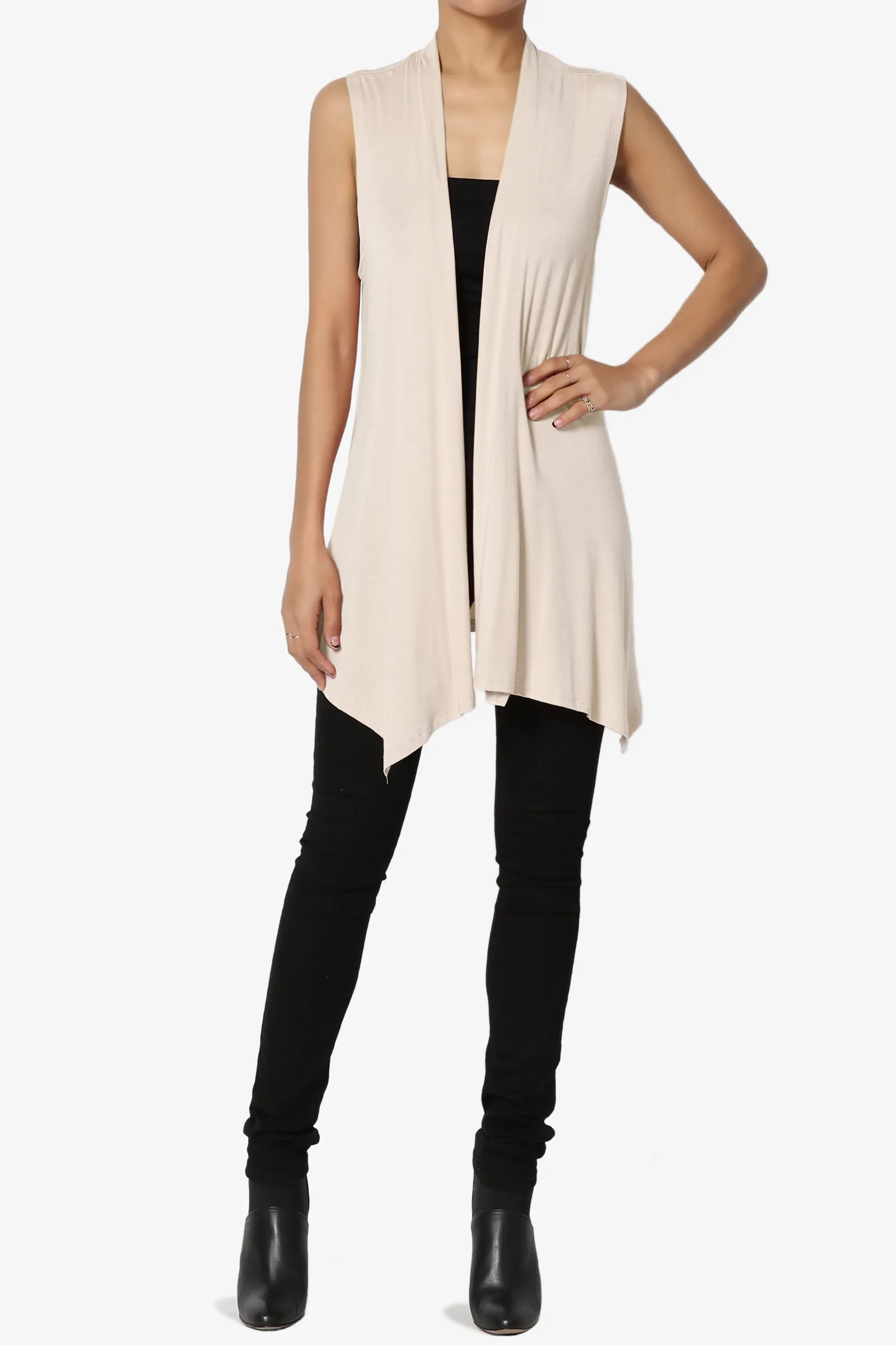 Danna Draped Jersey Vest
