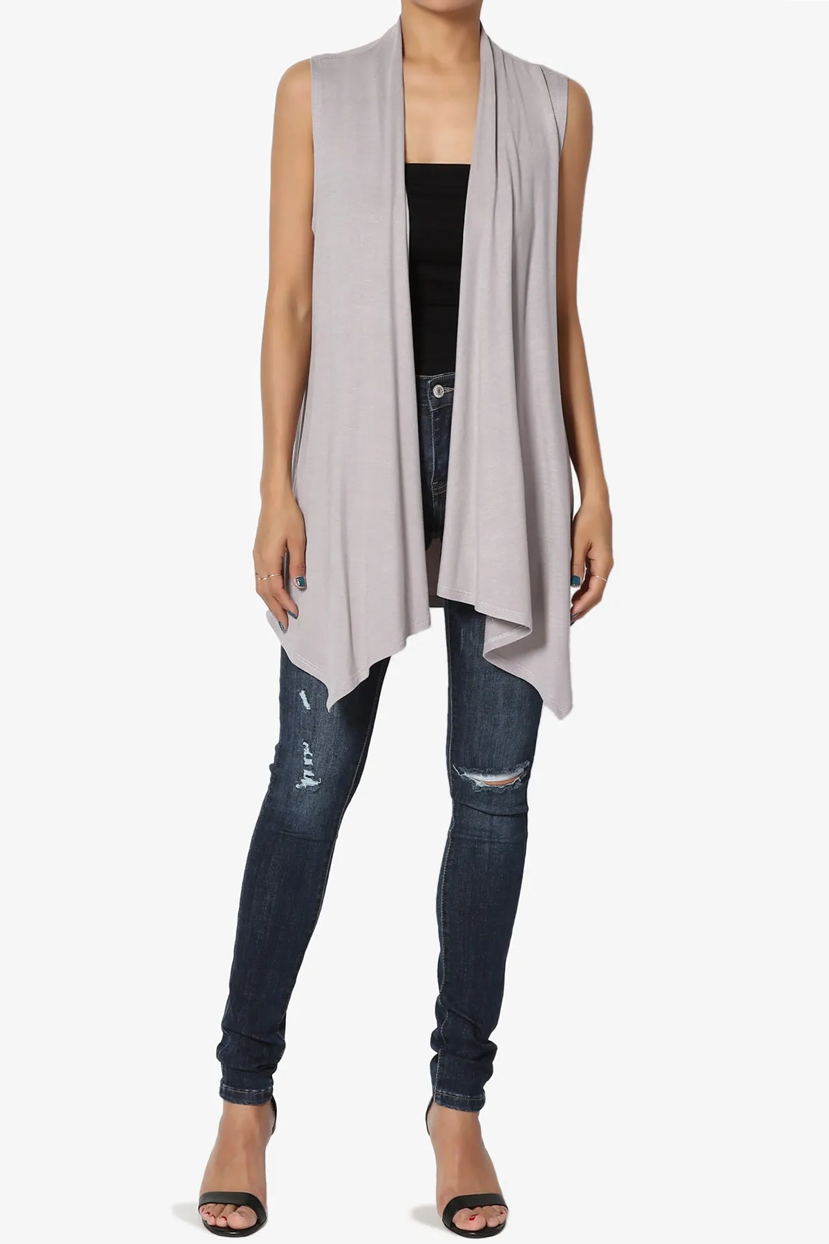 Danna Draped Jersey Vest