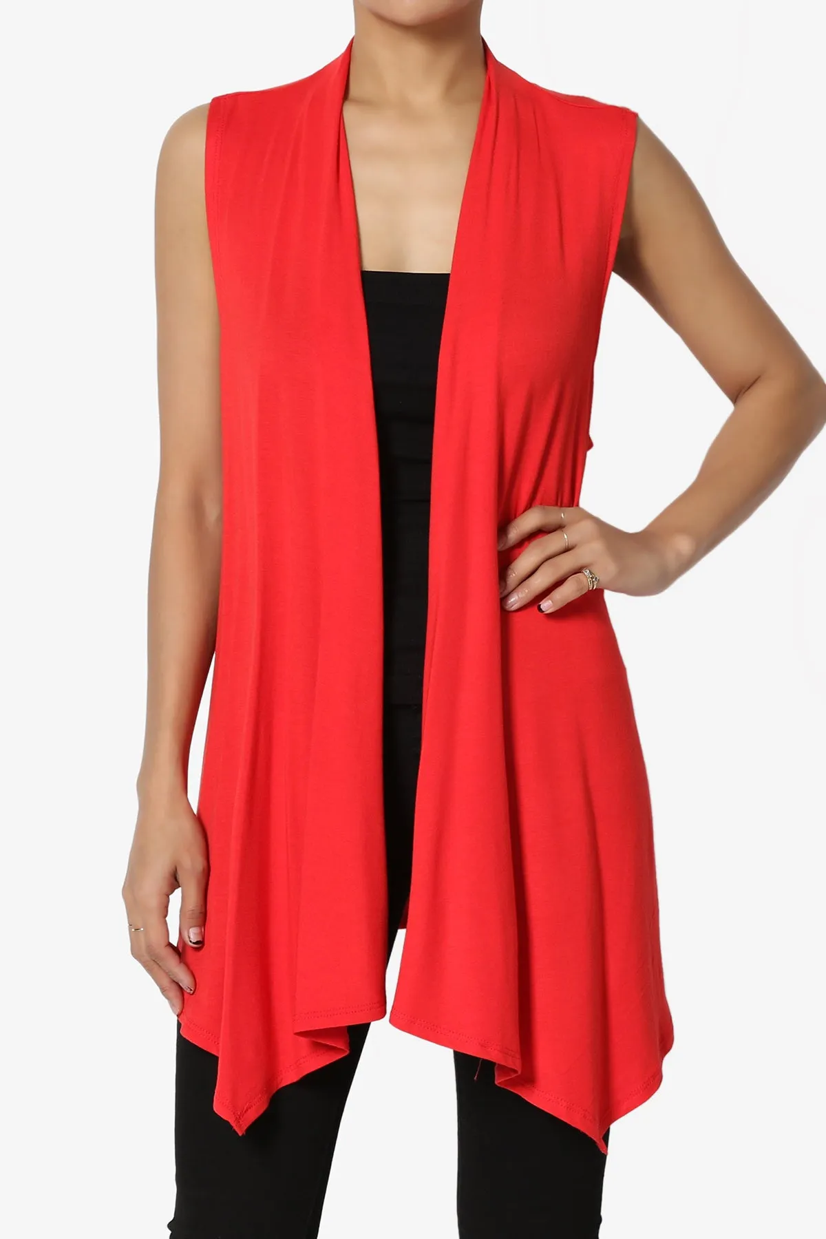 Danna Draped Jersey Vest