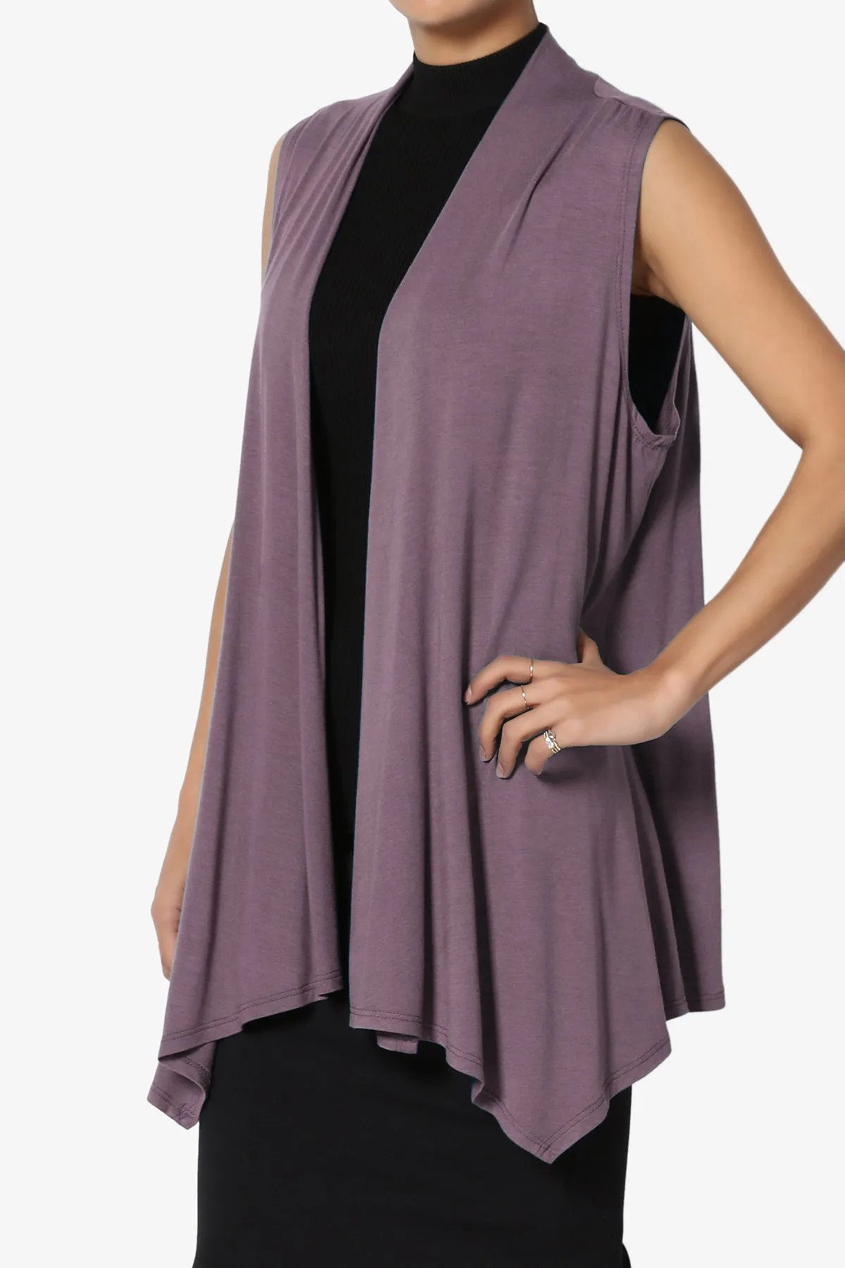 Danna Draped Jersey Vest