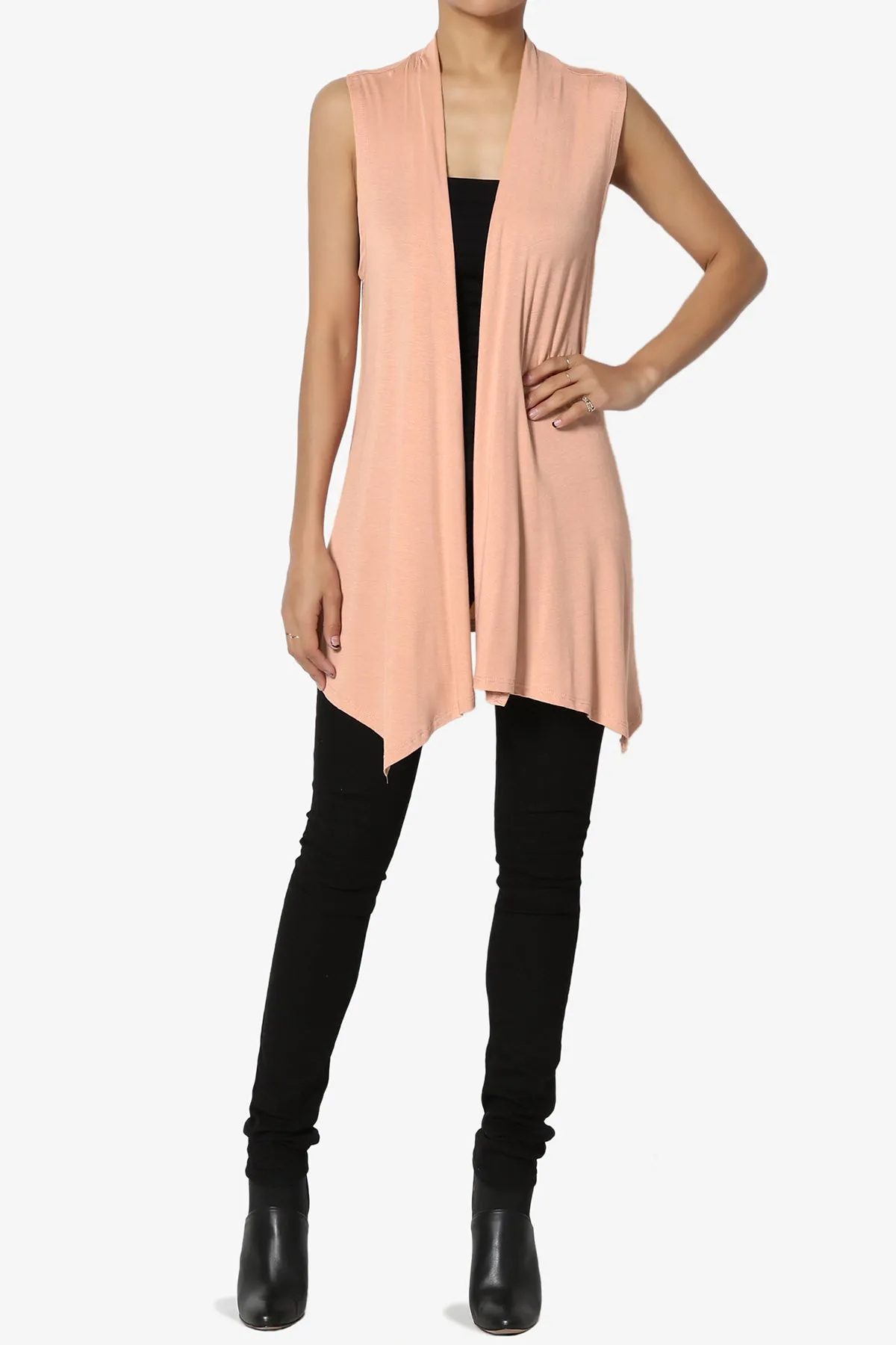 Danna Draped Jersey Vest