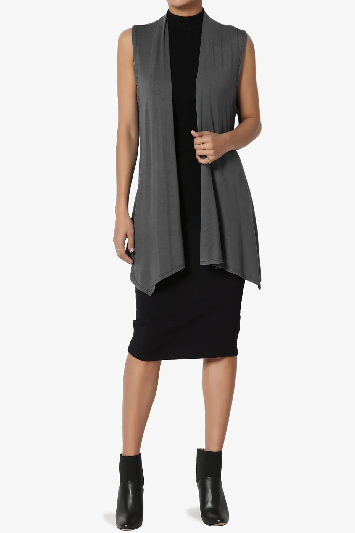 Danna Draped Jersey Vest