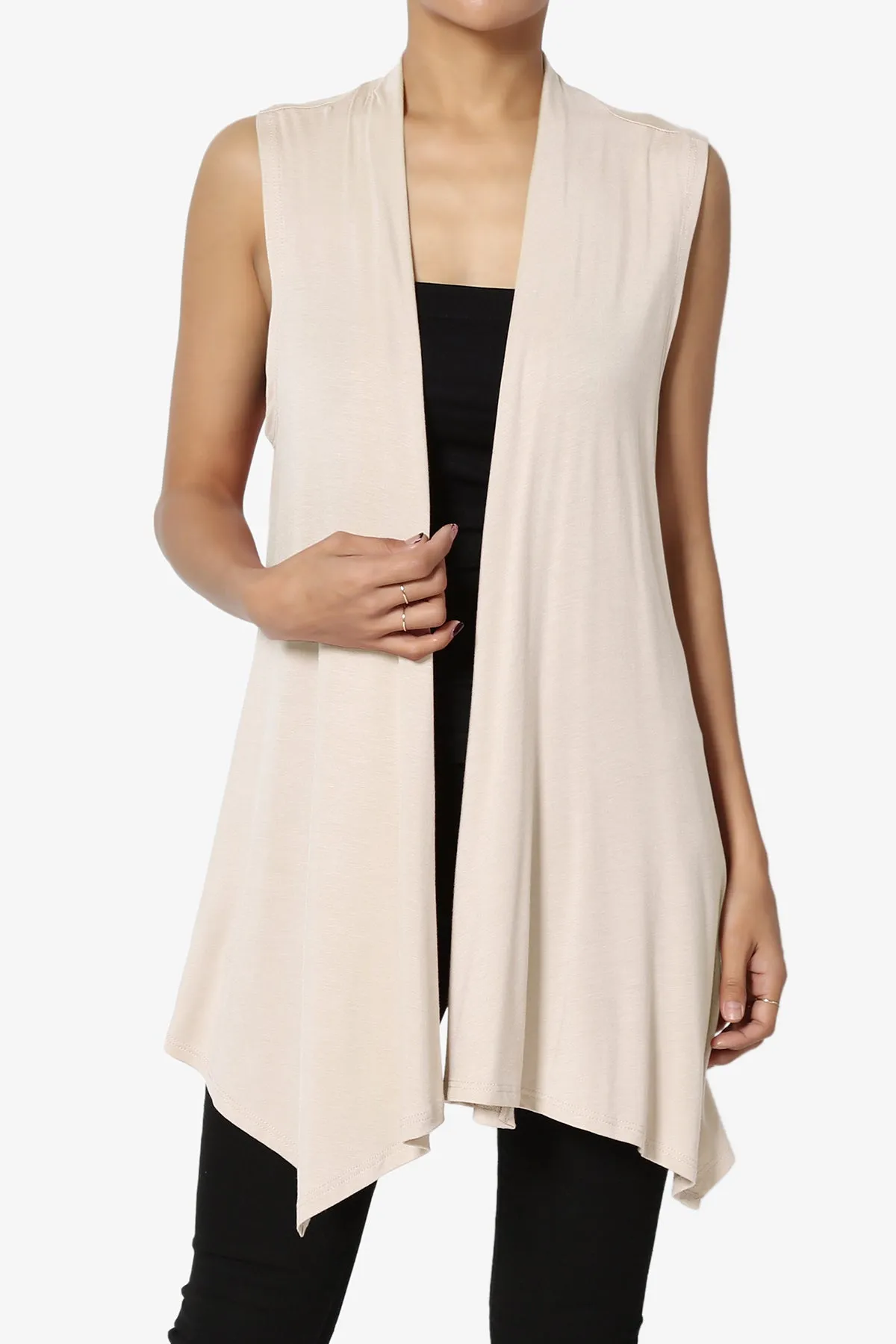 Danna Draped Jersey Vest