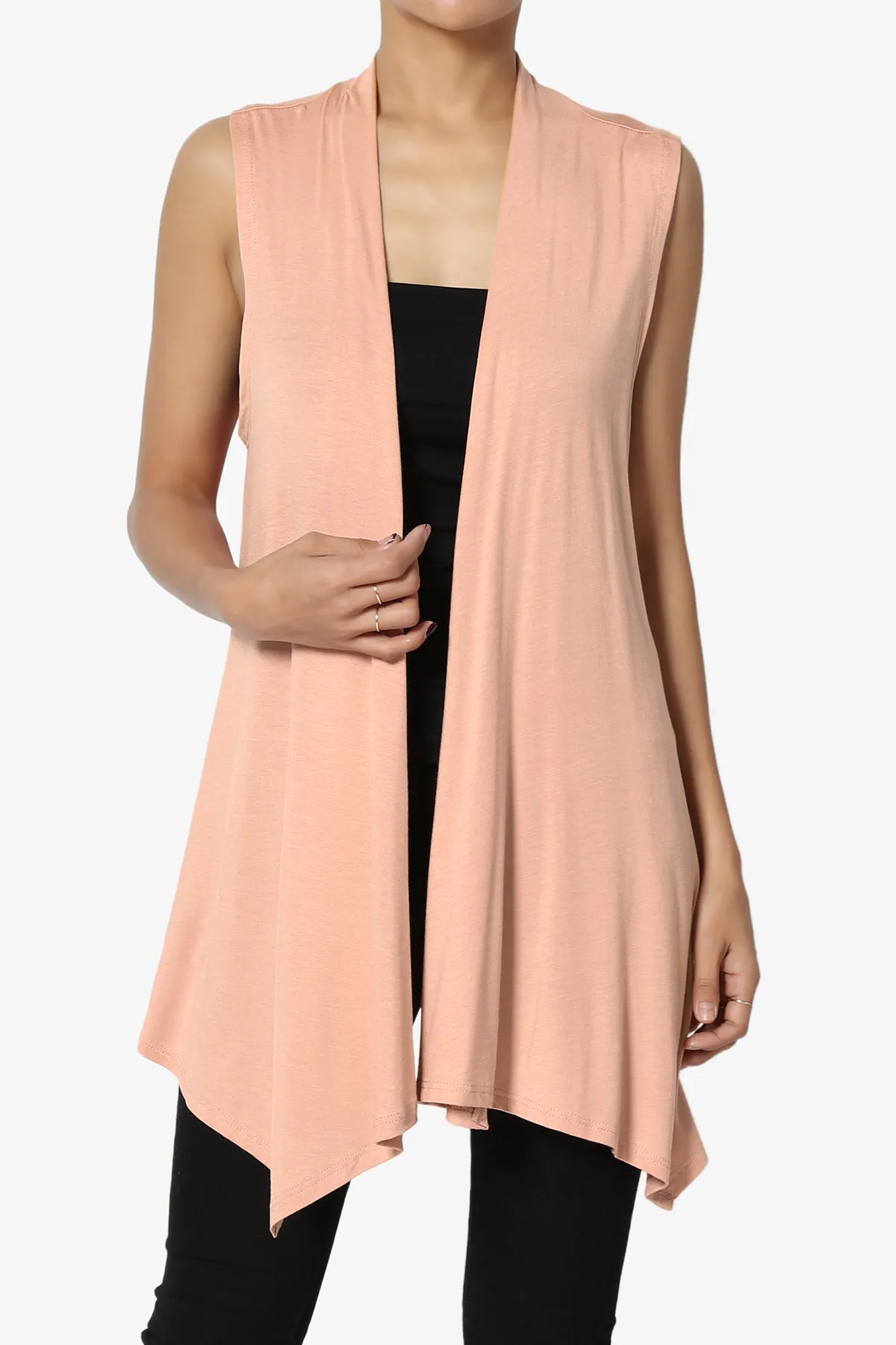 Danna Draped Jersey Vest