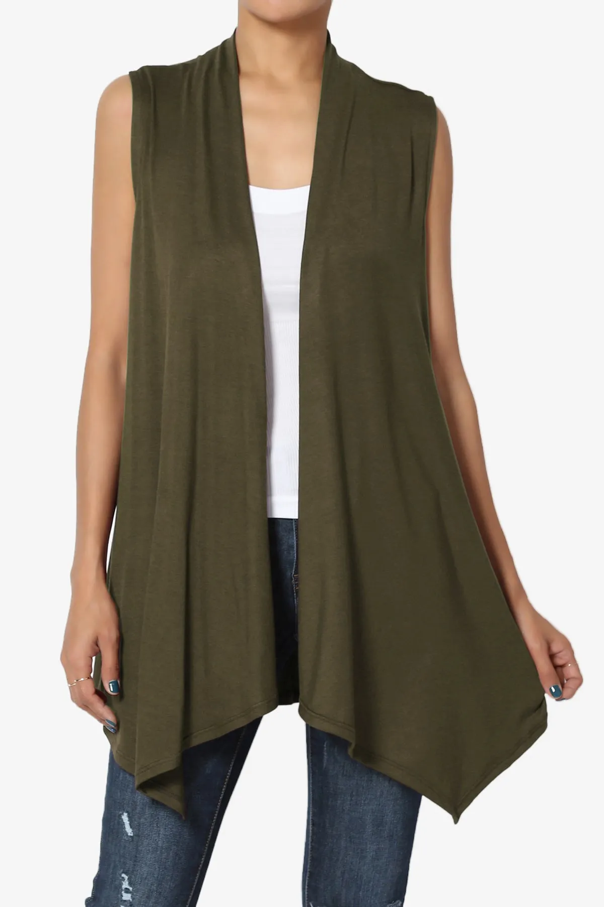 Danna Draped Jersey Vest