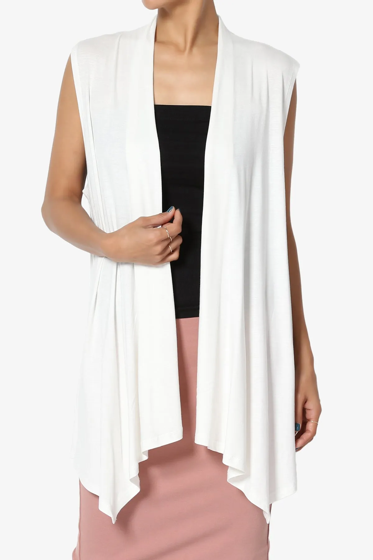 Danna Draped Jersey Vest