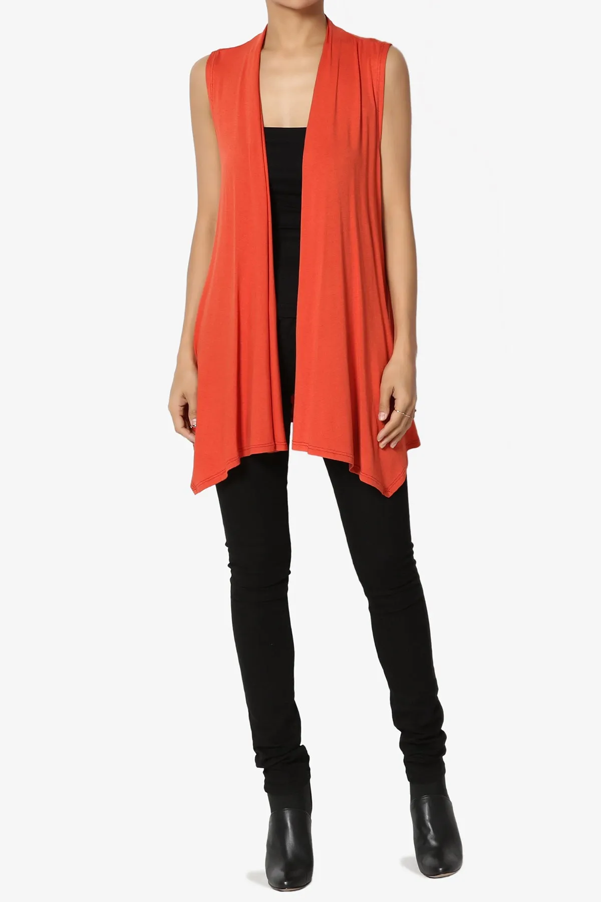 Danna Draped Jersey Vest