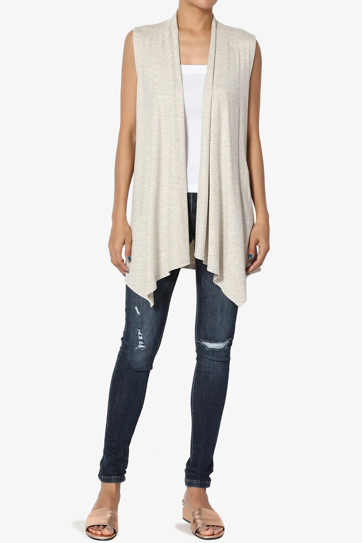 Danna Draped Jersey Vest