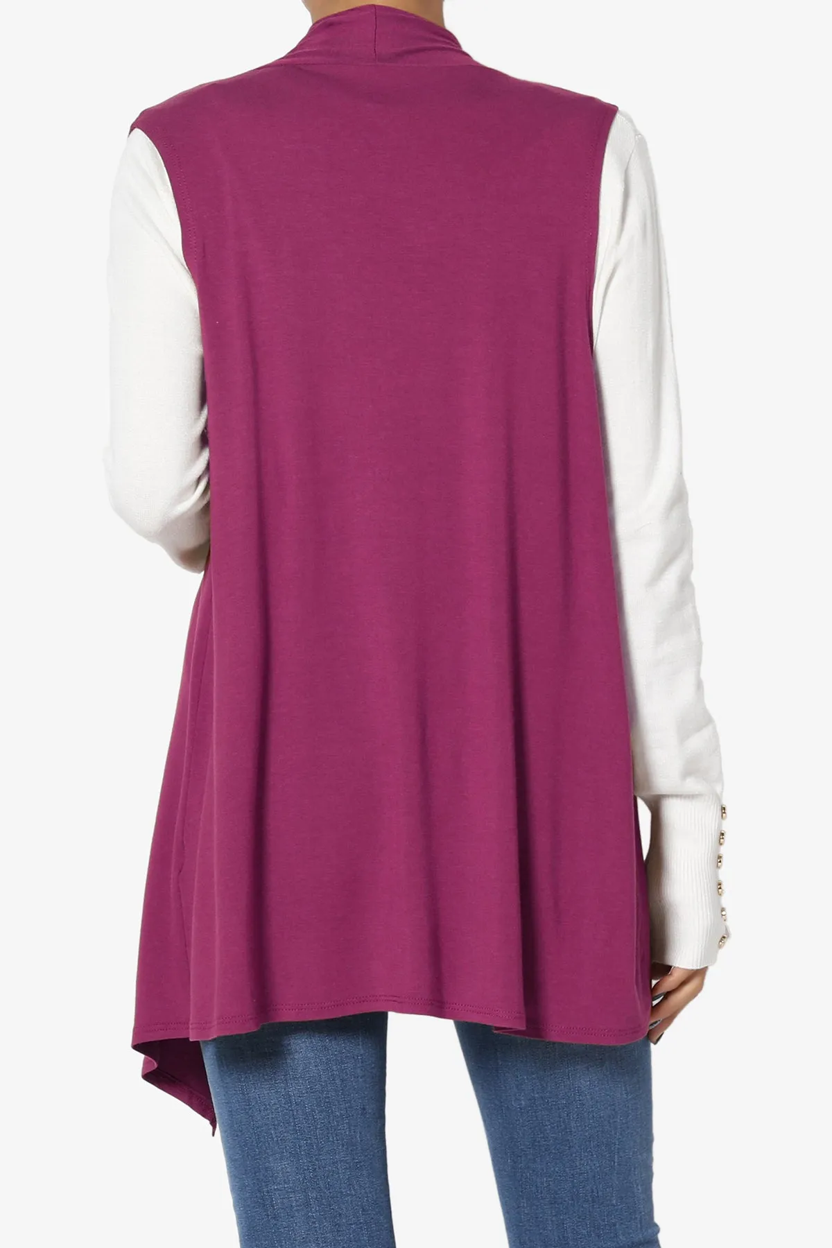 Danna Draped Jersey Vest