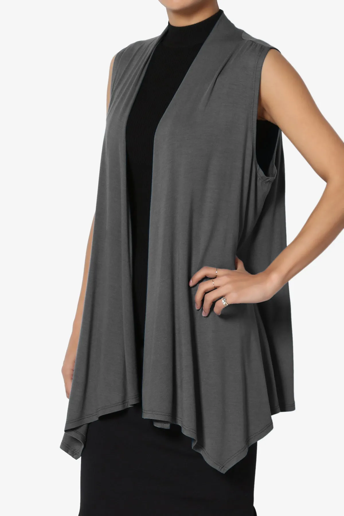 Danna Draped Jersey Vest