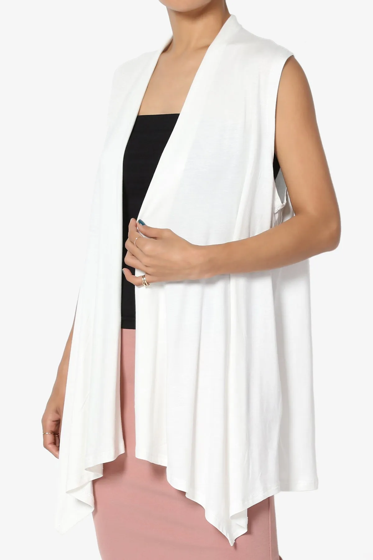 Danna Draped Jersey Vest