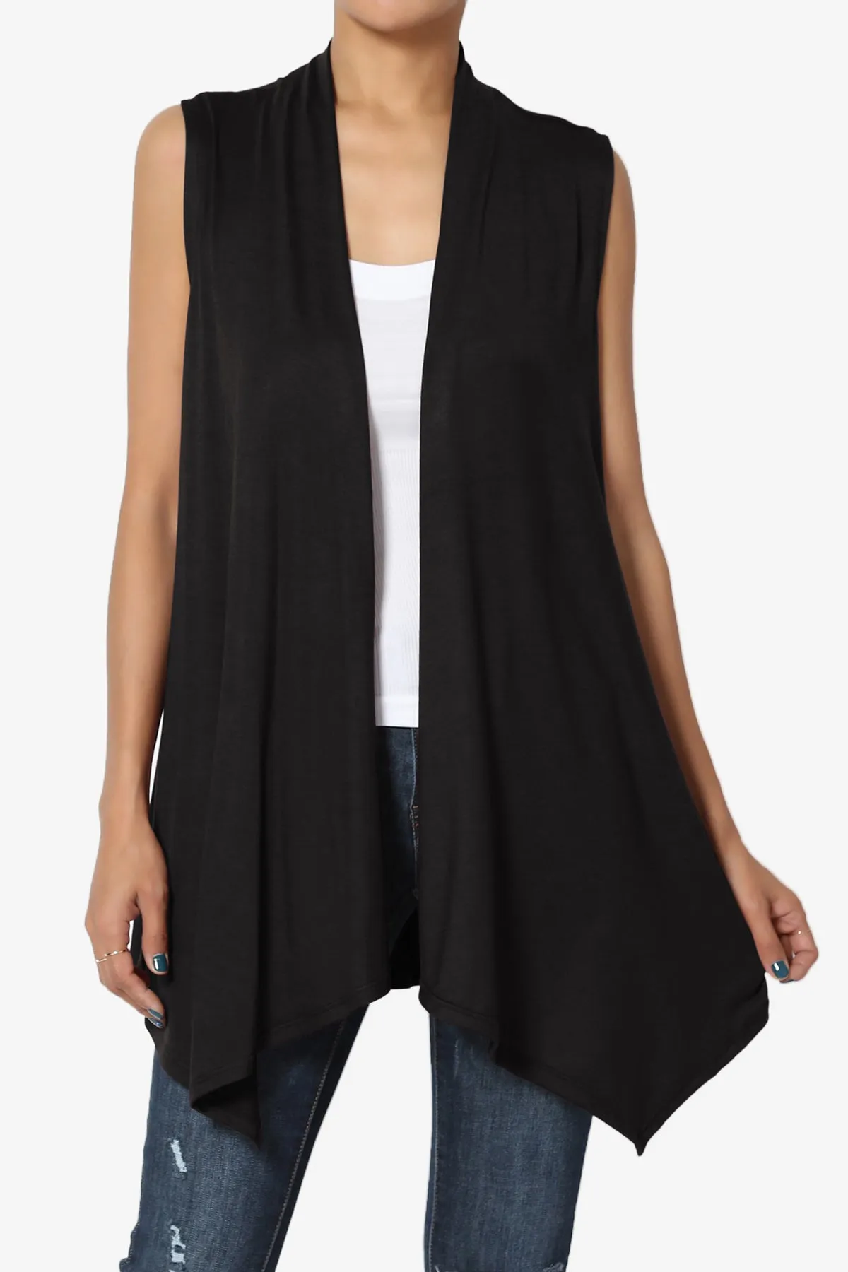 Danna Draped Jersey Vest