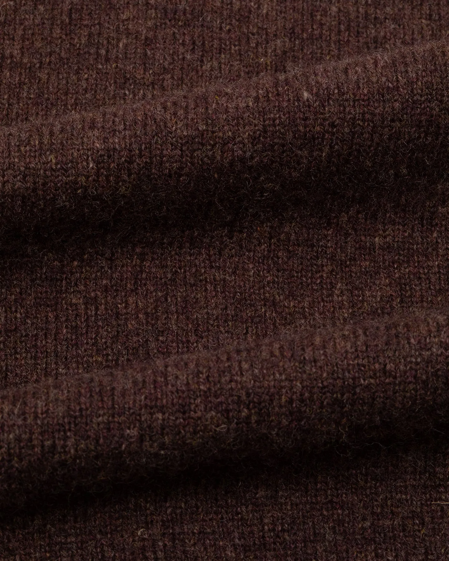 Dark Brown Lambswool Crew Neck