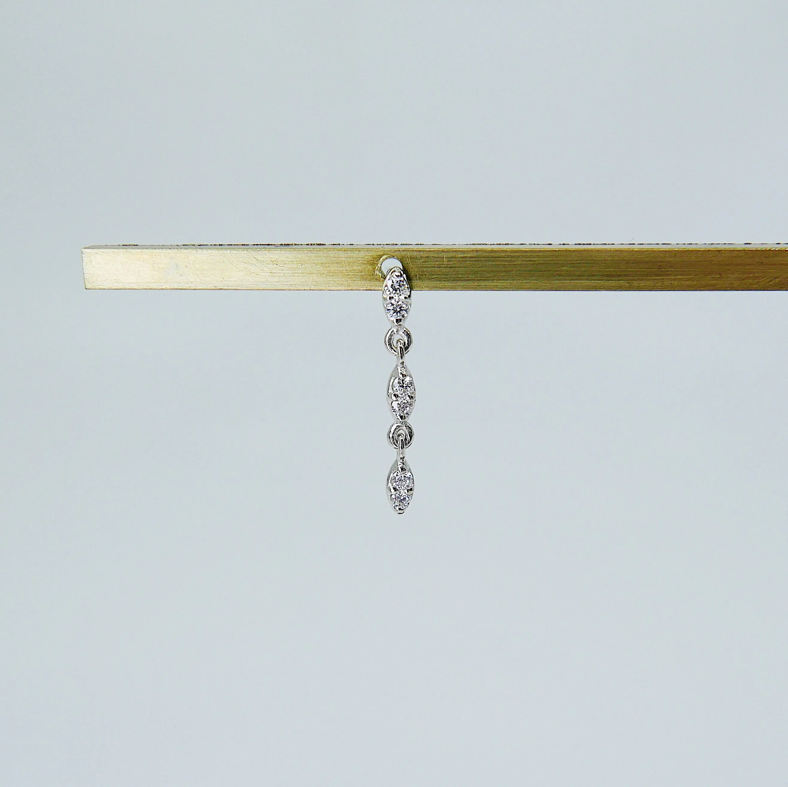Deja Vu Triple Drop Diamond Earring