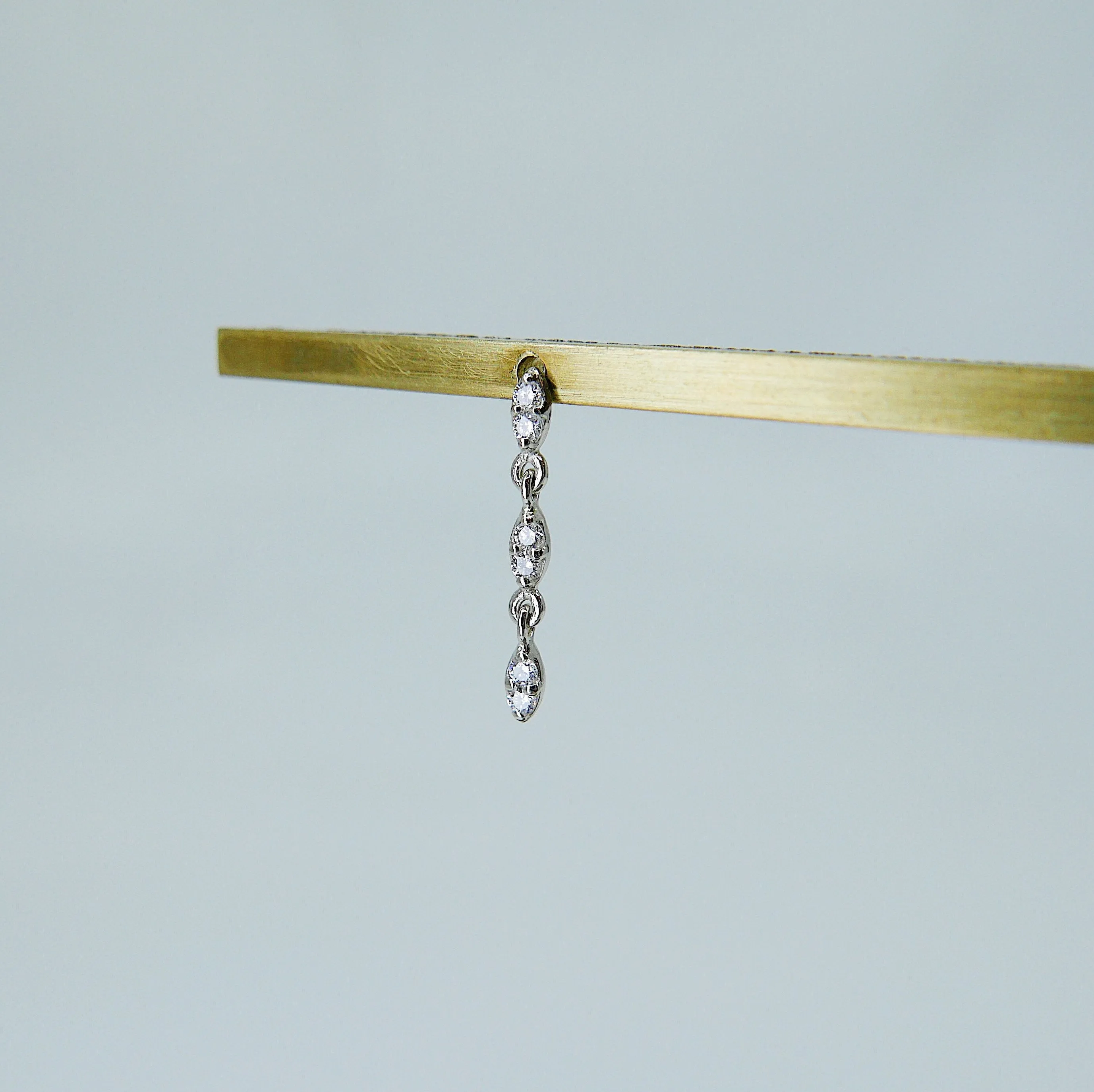 Deja Vu Triple Drop Diamond Earring