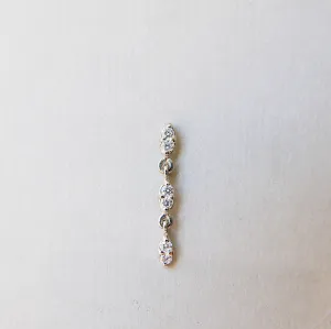 Deja Vu Triple Drop Diamond Earring