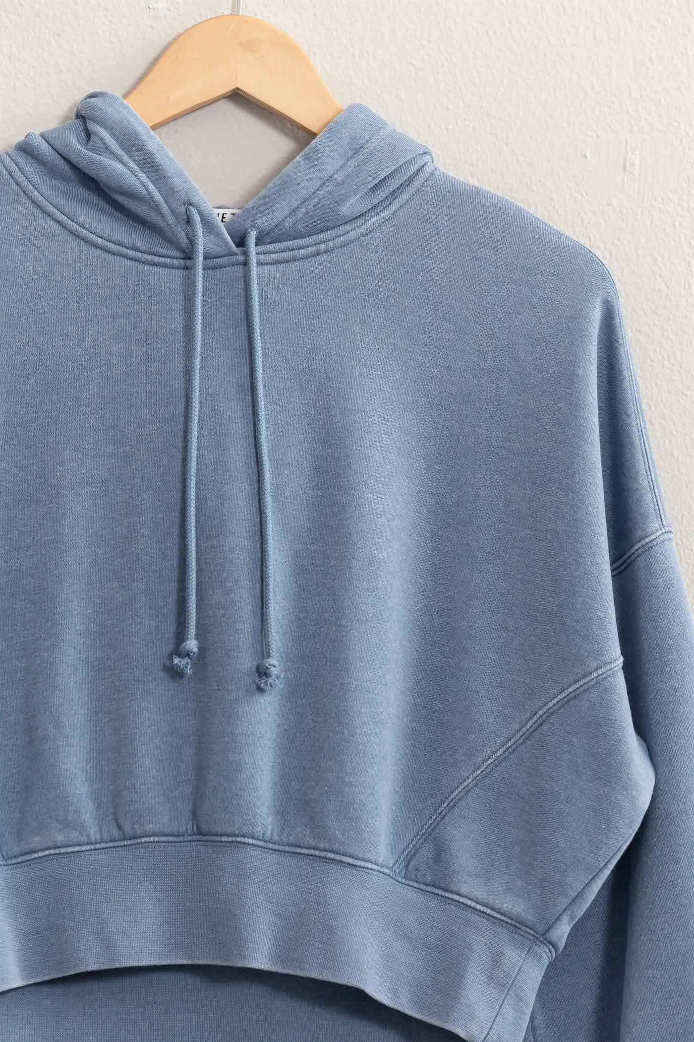 Dylan- Dropped Shoulder Cropped Hoodie