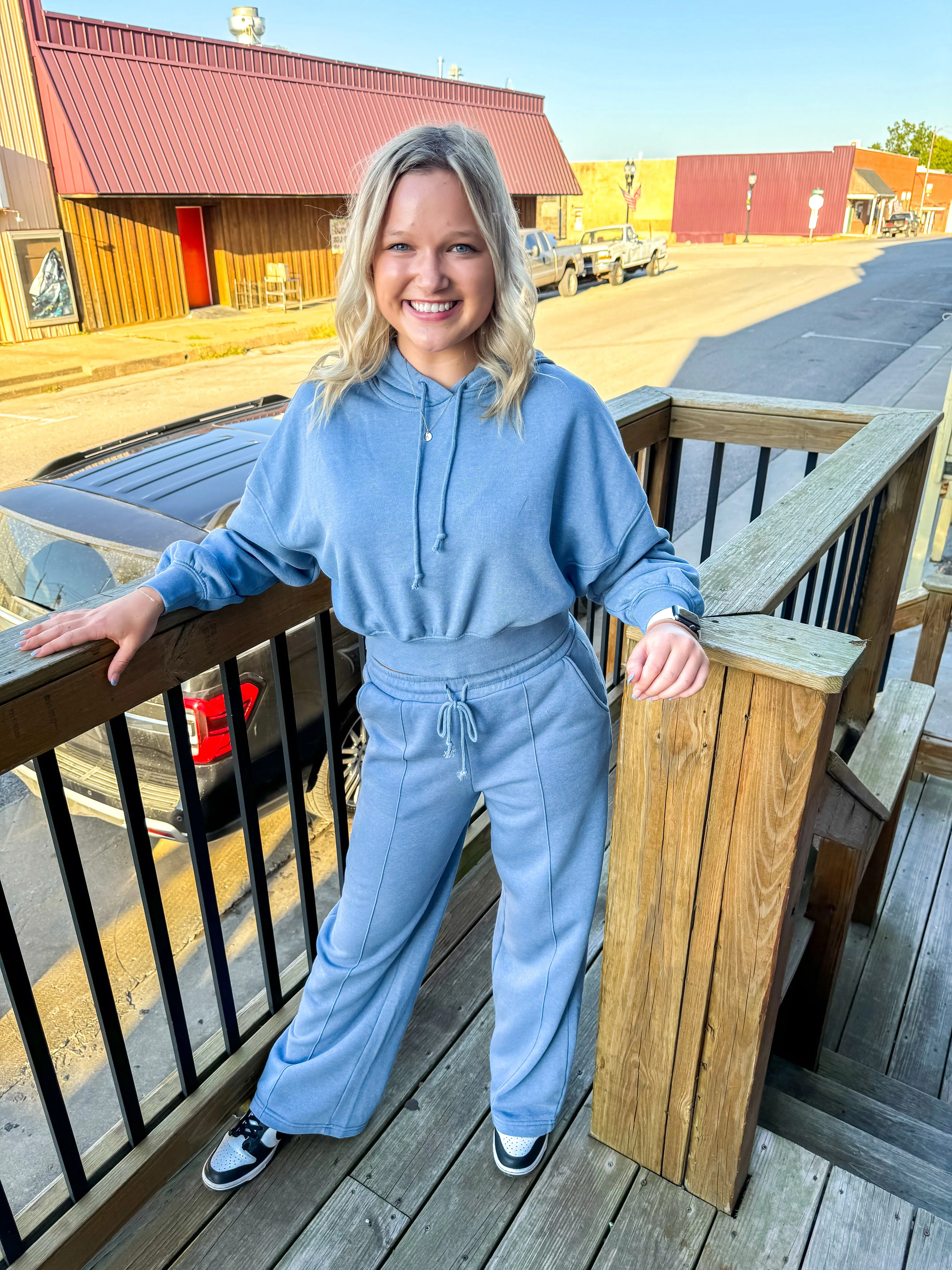 Dylan- Dropped Shoulder Cropped Hoodie