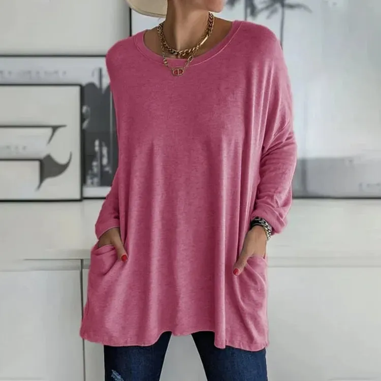 Eileen | Women Classic Round Neck Sweatshirt | Oversized