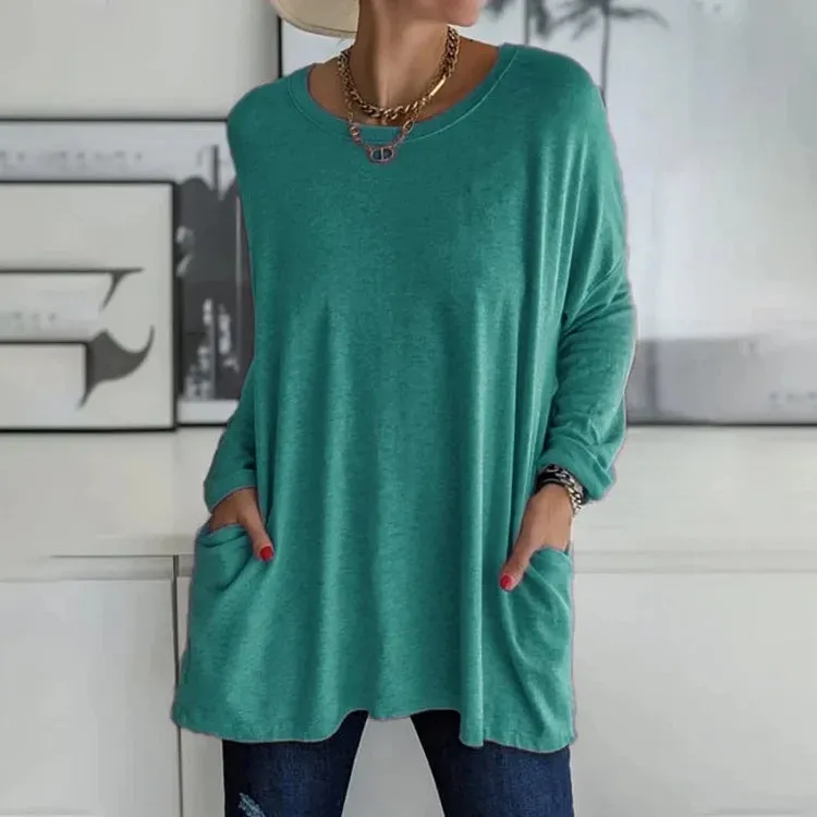 Eileen | Women Classic Round Neck Sweatshirt | Oversized