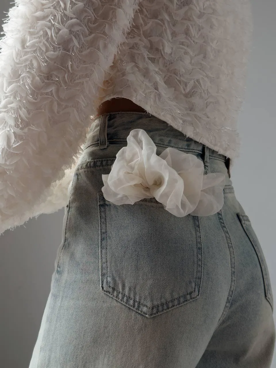 Elegant Fluffy Crop Jacket