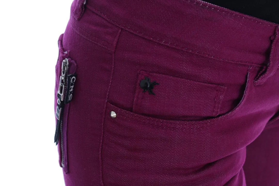 Elegant Purple Super Slim Jeans