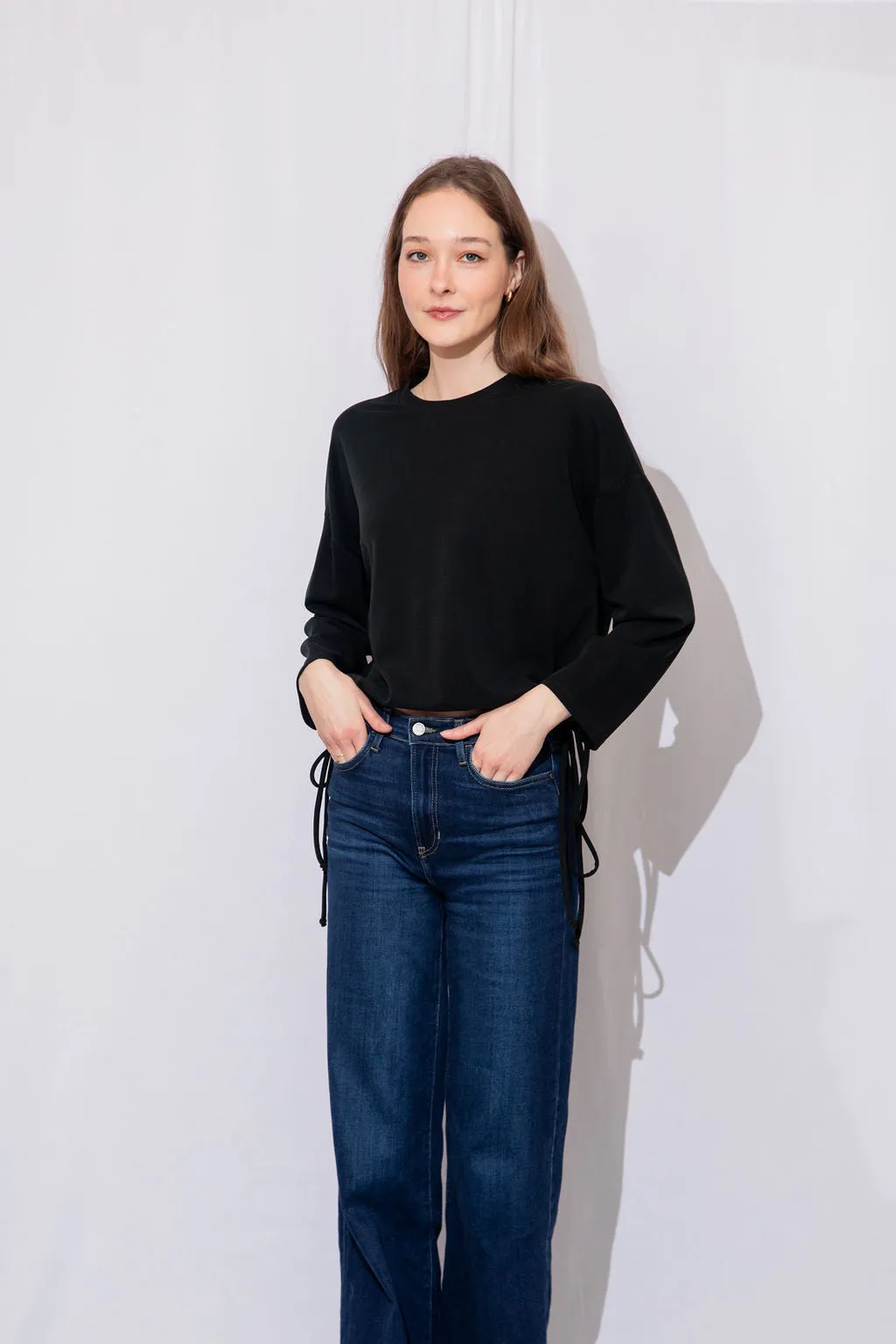 Elia Side Tie Top
