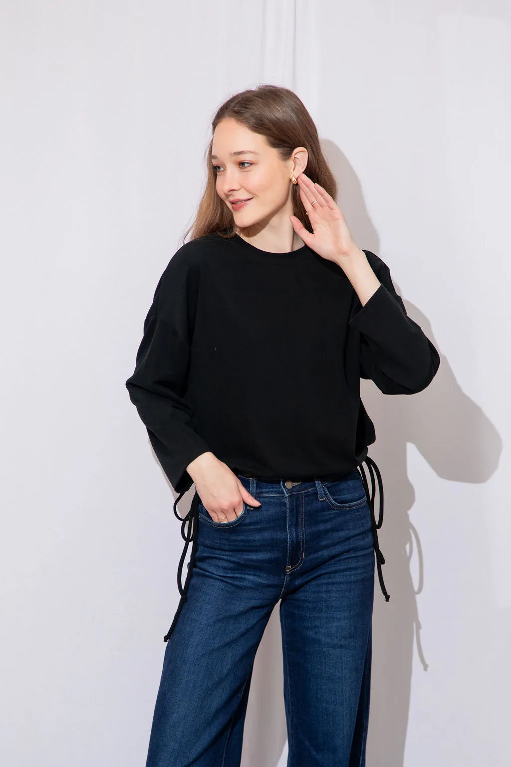 Elia Side Tie Top
