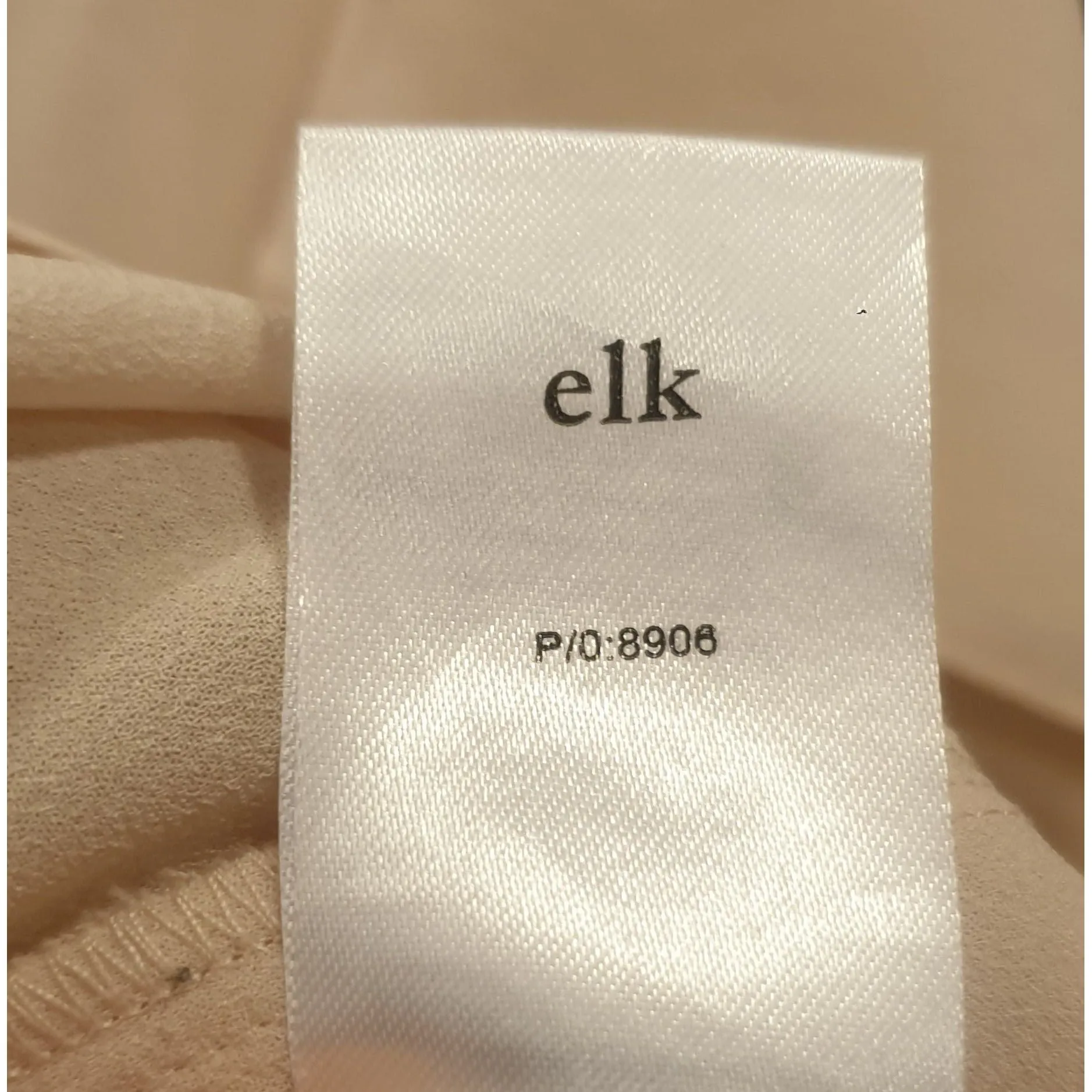 Elk preloved pink semi-sheer top with cap sleeves size XS (best fits size