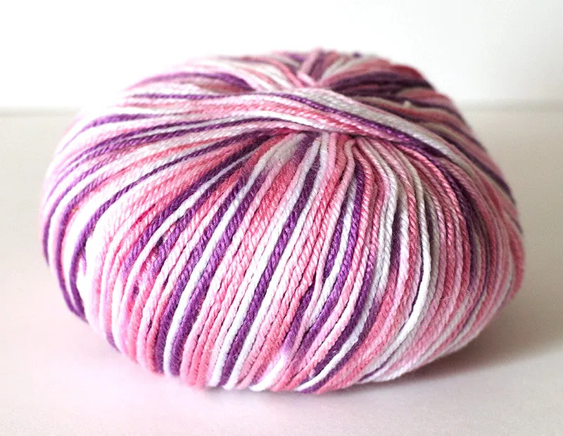 Ella Rae - Cozy Soft Prints - 23 Purple Pink White
