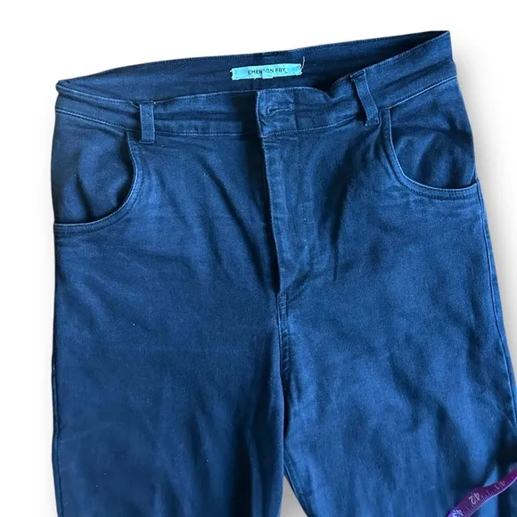EMERSON FRY Magic Denim Eyeliner Black Zipper Jeans Size 6