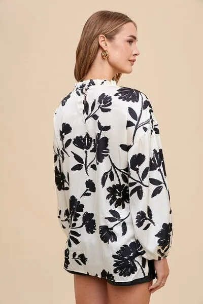 Emyl Balloon Sleeve Blouse