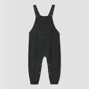 Ettie & H Charcoal Knit Baby Overalls
