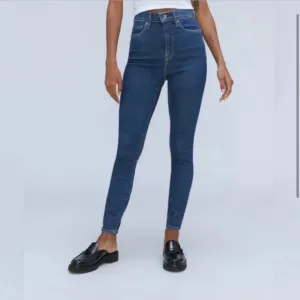 EVERLANE The Way High Skinny Jeans Size 28 Crop Dark Wash NWT High Waist Stretch