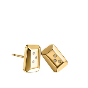 FACETTE MINI EMERALD DIAMOND STUD
