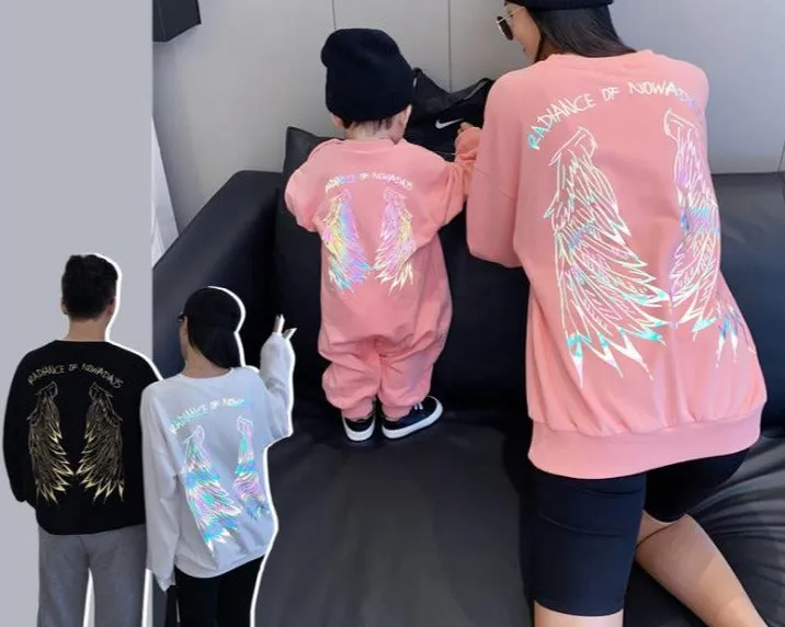 Family Matching Colorful Wings Sweater