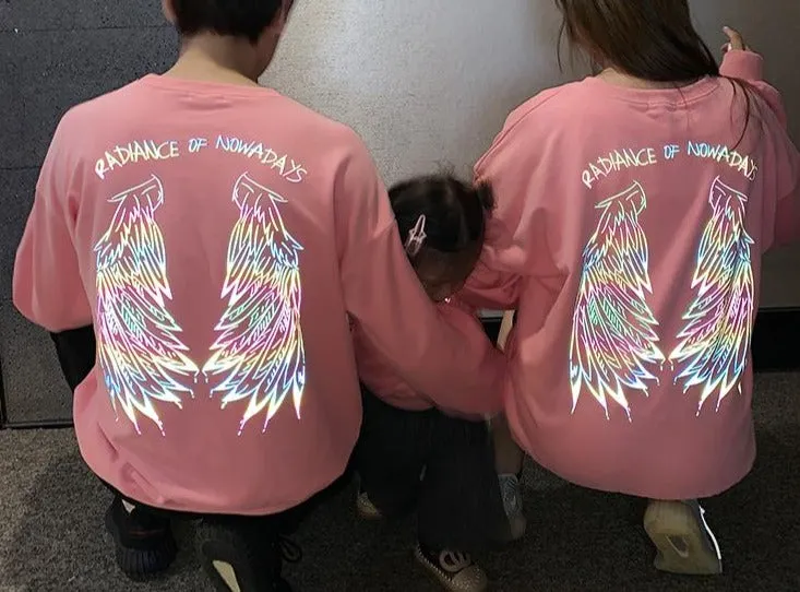 Family Matching Colorful Wings Sweater
